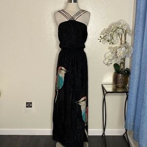 Leifsdottir Silk Corvida Crossed Maxi Silk Dress